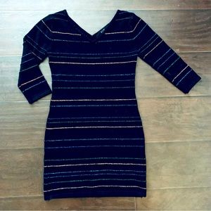 🌟 Forever 21 Christmas Holiday Work Cocktail Party Sweater Bodycon Dress Size S